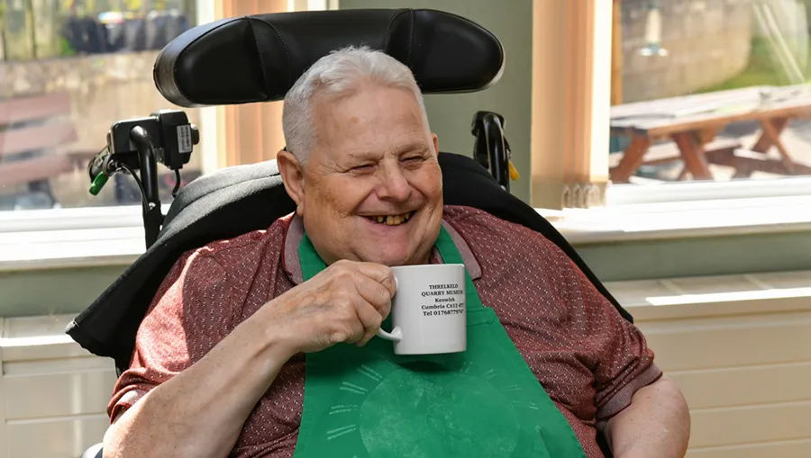 Happy, laughing Fairoak tenant