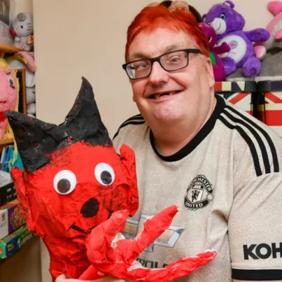 Happy smiling tenant of Fairoak Housing association