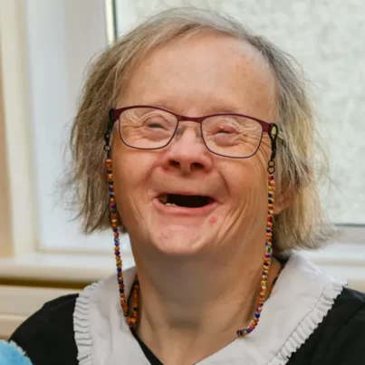 Happy smiling tenant of Fairoak Housing association